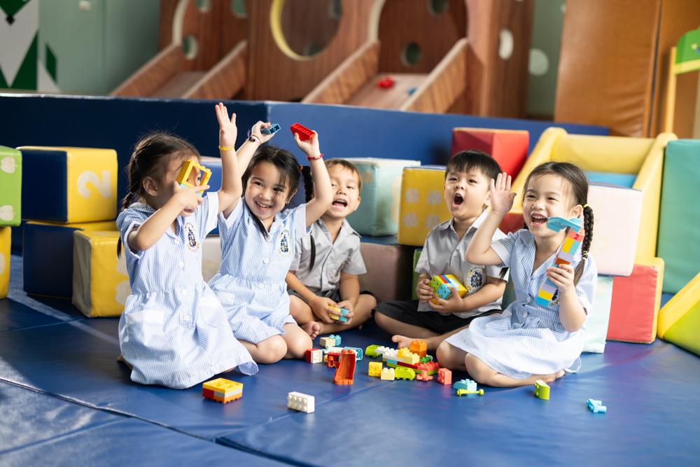 Children sitting outside