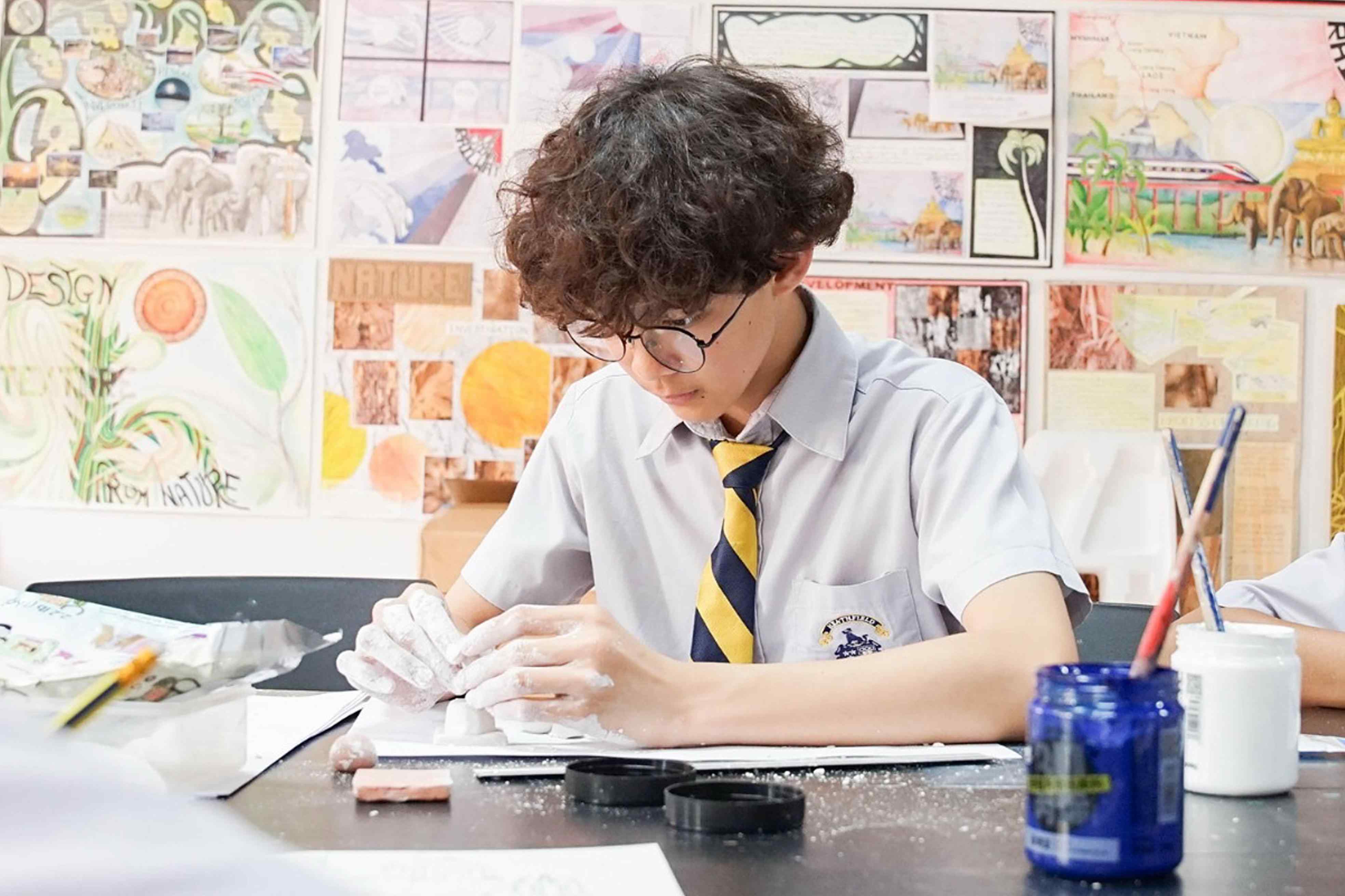 Children playing in a club