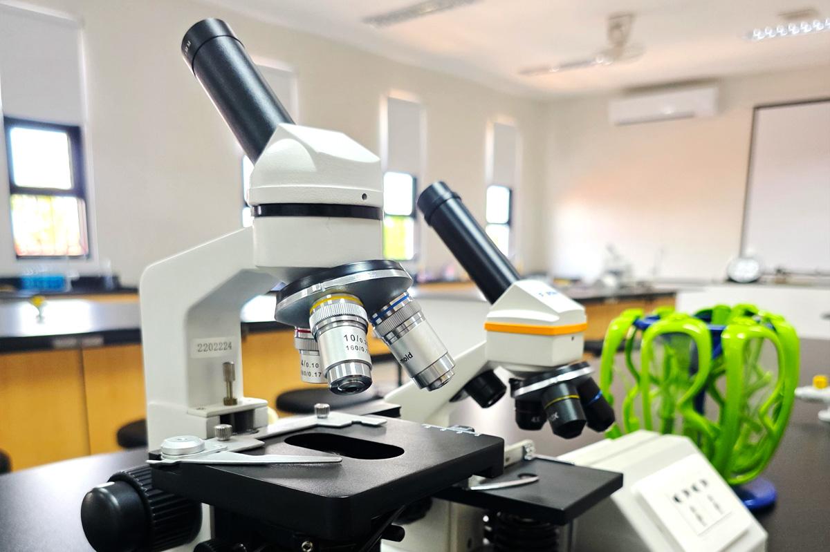 Secondary science room